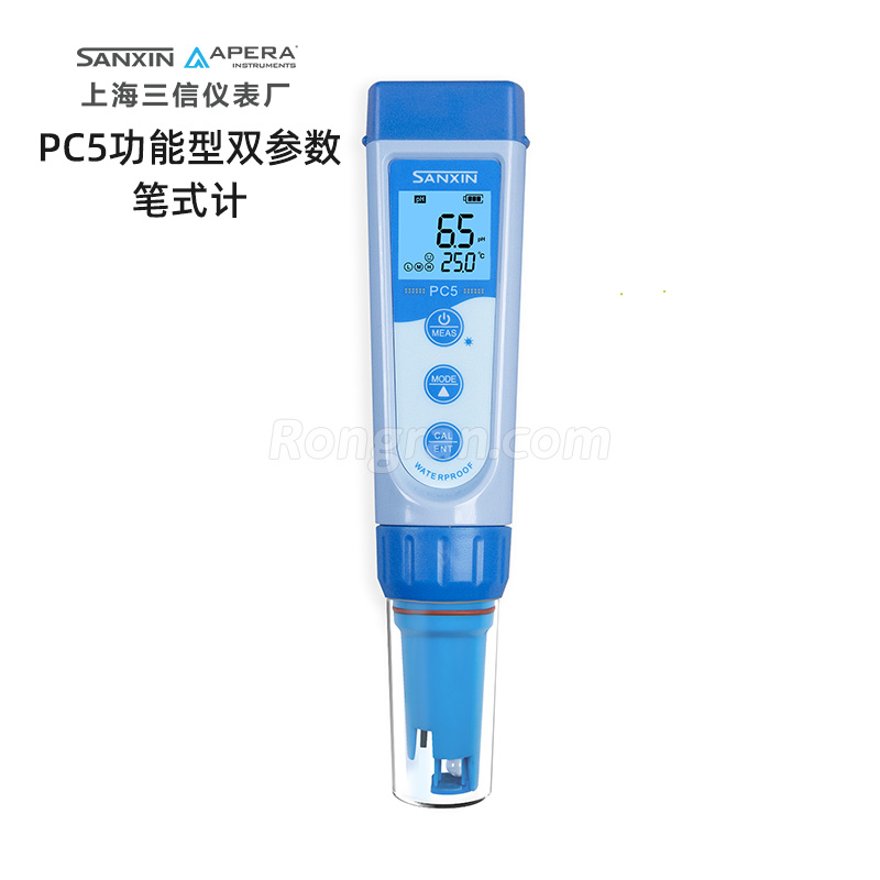 上海三信PC5功能型双参数笔式计（pH/电导率/TDS）