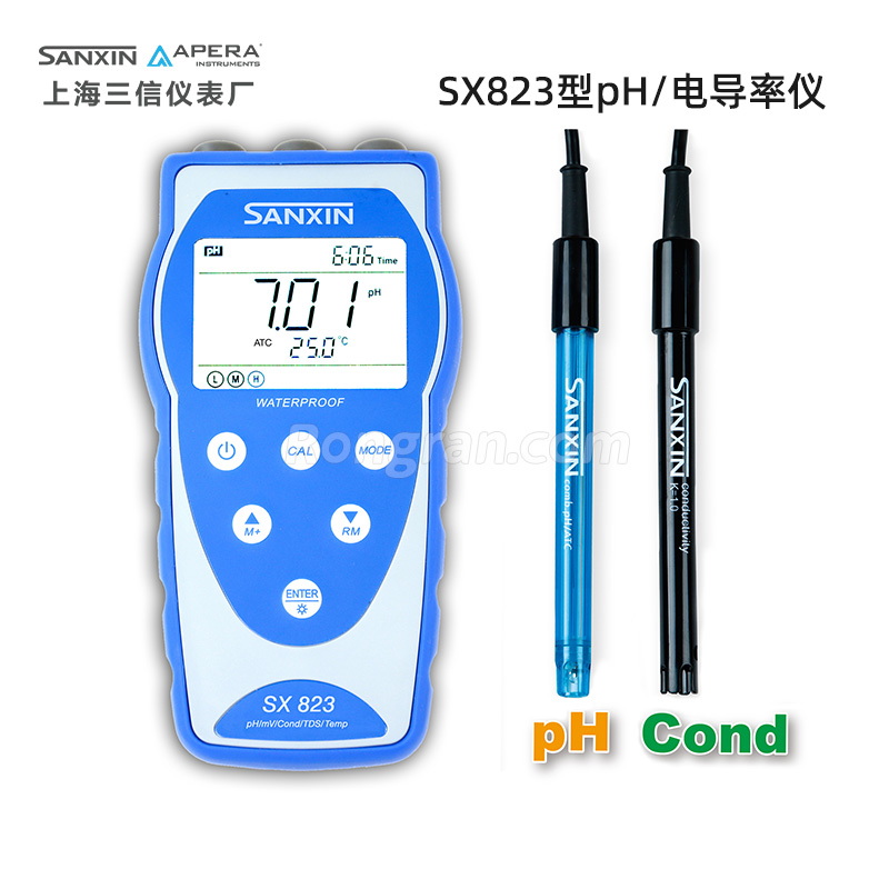 上海三信SX823便携式pH/电导率仪